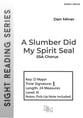 A Slumber Did My Spirit Seal SSA choral sheet music cover